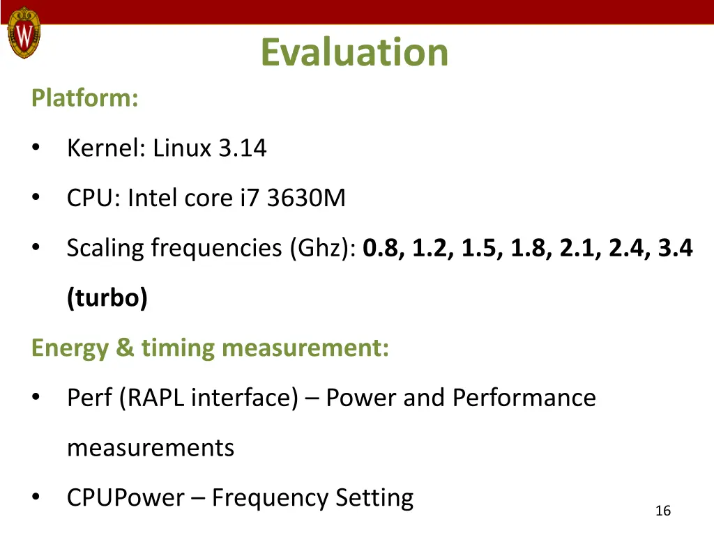evaluation
