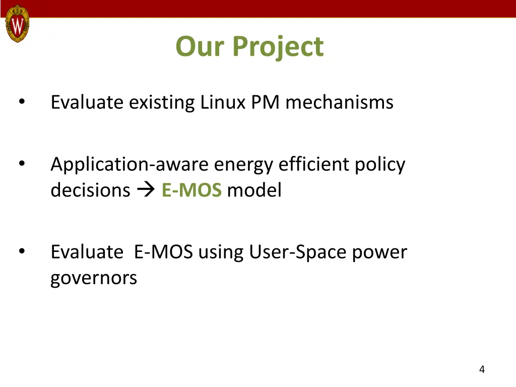 our project
