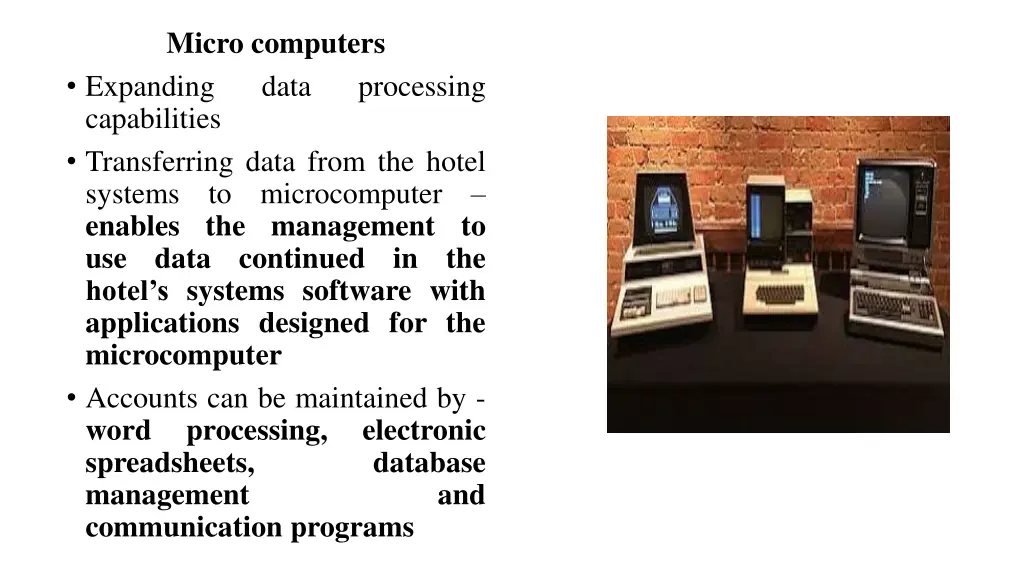 micro computers expanding capabilities