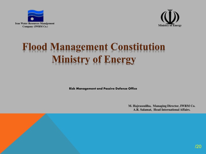 iran water resources management company iwrm co
