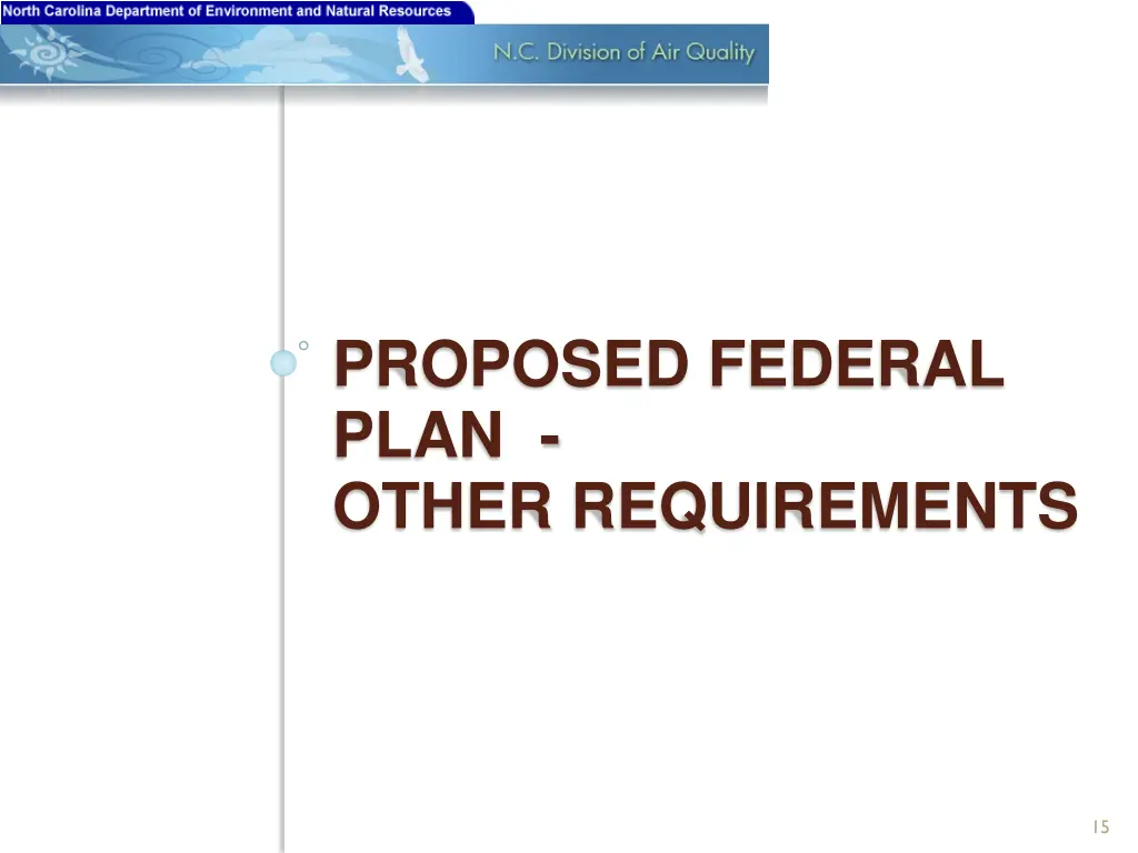 proposed federal plan other requirements
