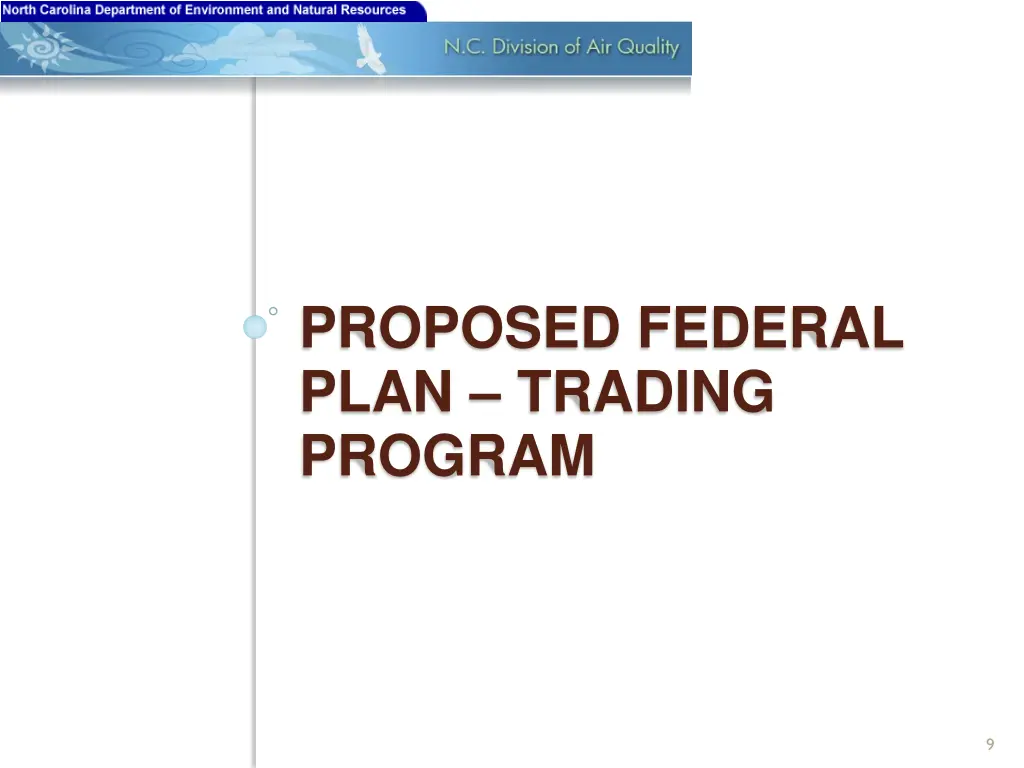 proposed federal plan trading program