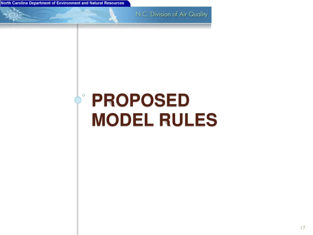 proposed model rules