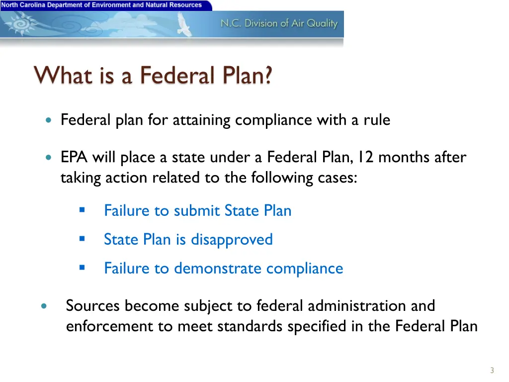 what is a federal plan