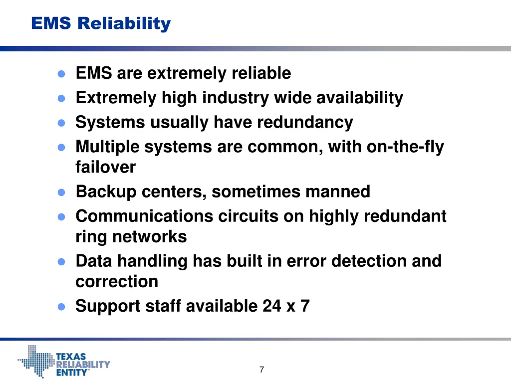 ems reliability