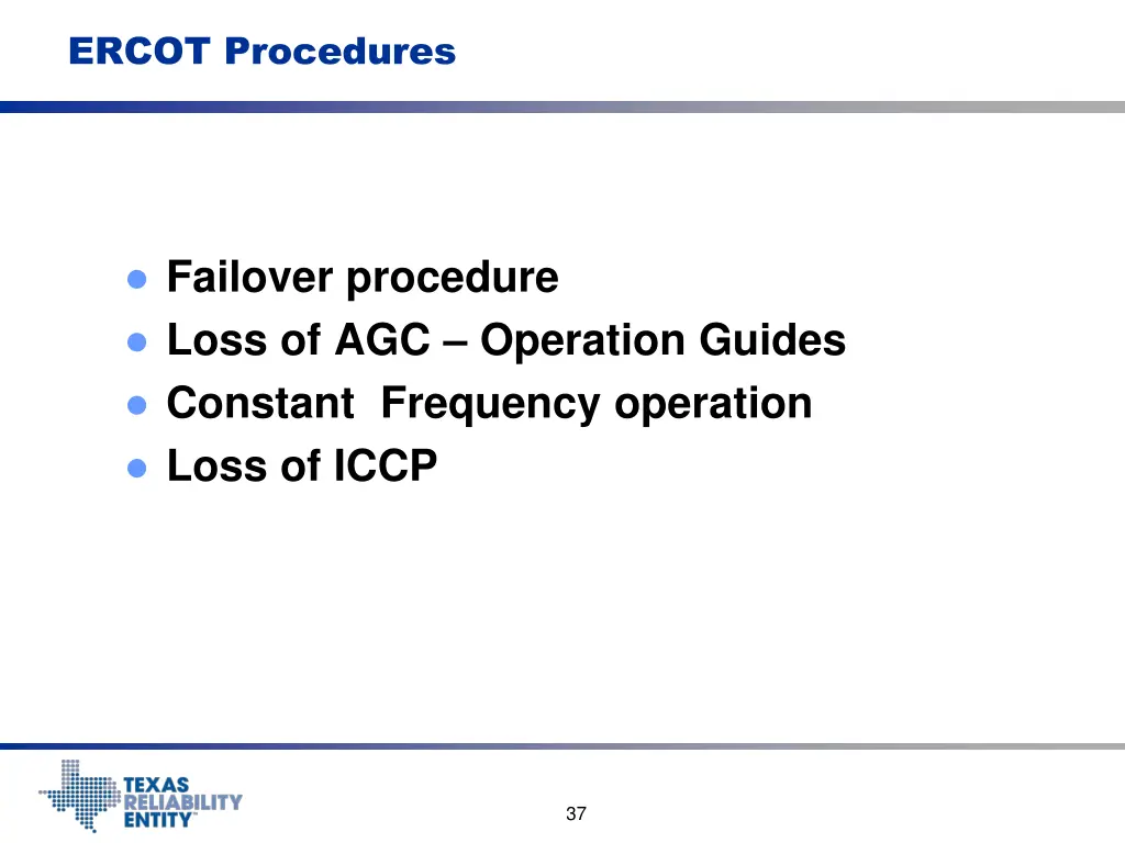 ercot procedures