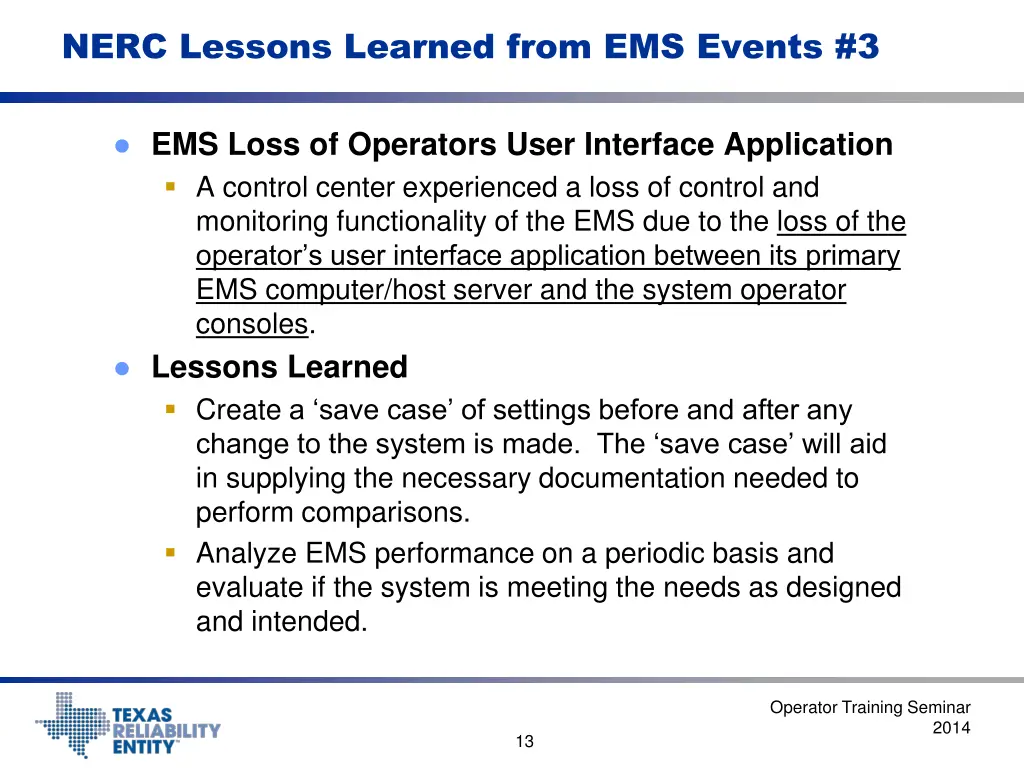 nerc lessons learned from ems events 3