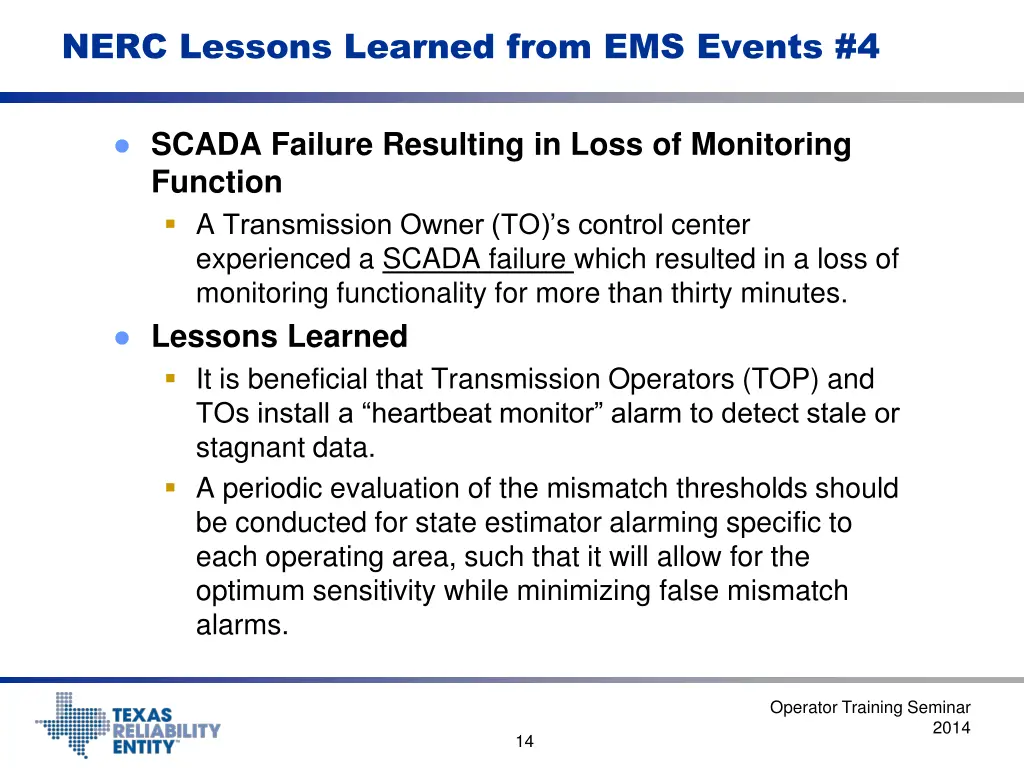 nerc lessons learned from ems events 4