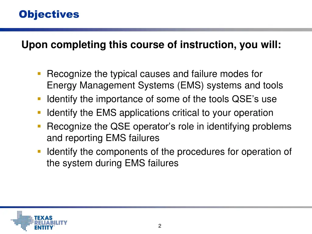 objectives