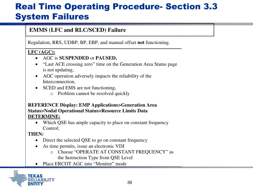 real time operating procedure section 3 3 system 1