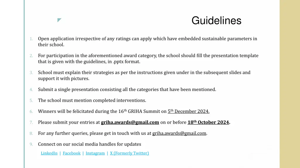 guidelines