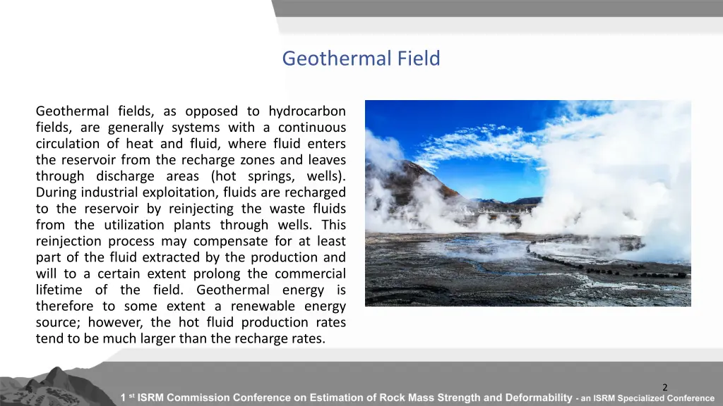 geothermal field