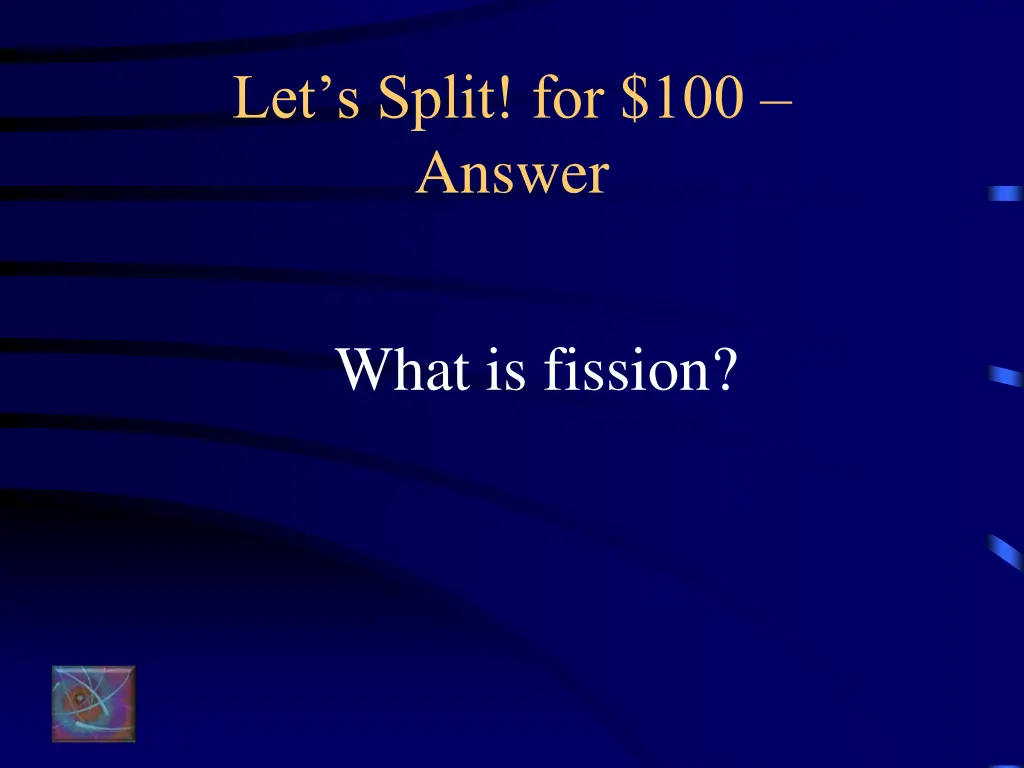 let s split for 100 answer