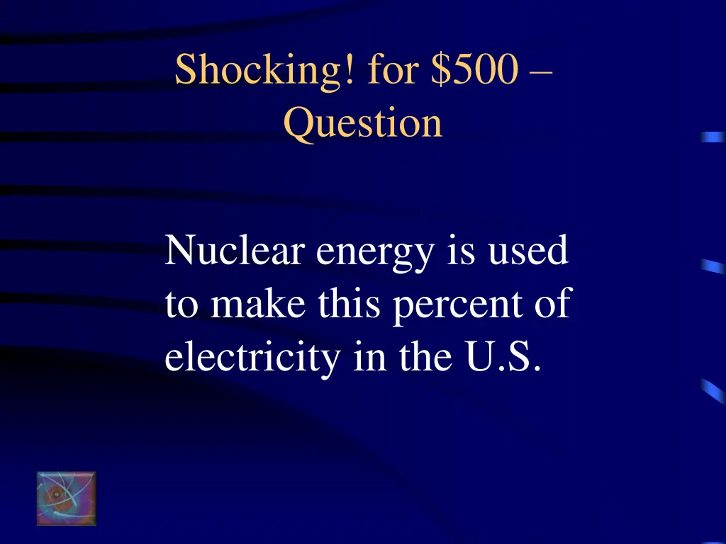 shocking for 500 question