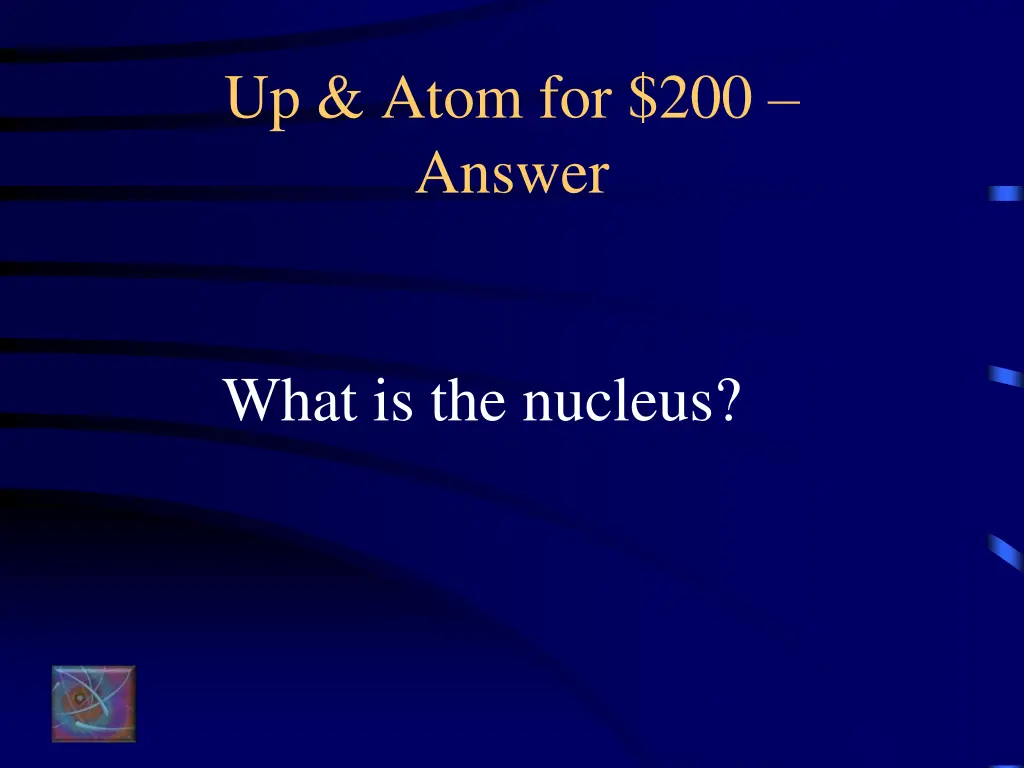 up atom for 200 answer