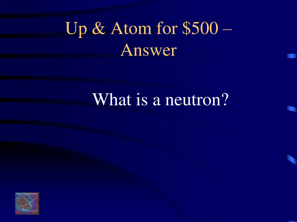 up atom for 500 answer