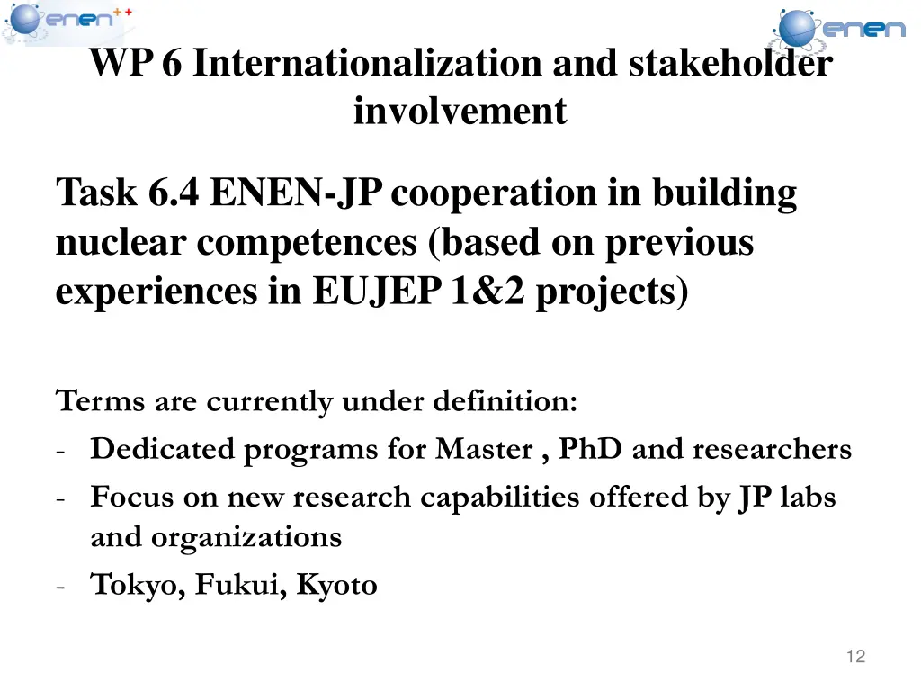 wp 6 internationalization and stakeholder 2