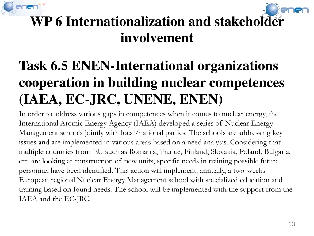 wp 6 internationalization and stakeholder 3