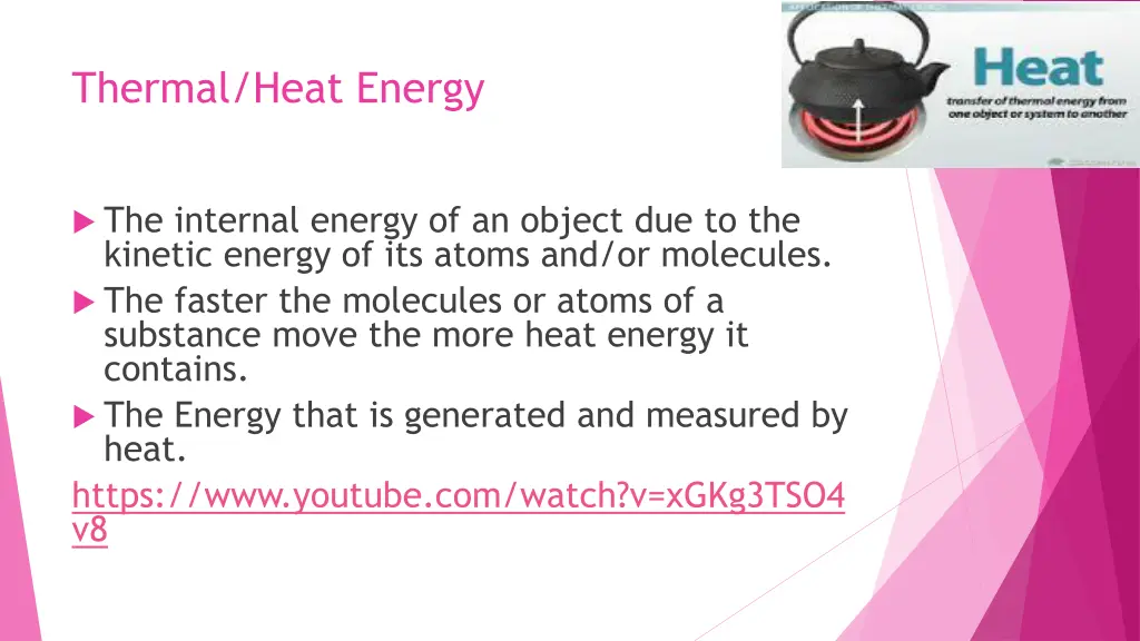 thermal heat energy
