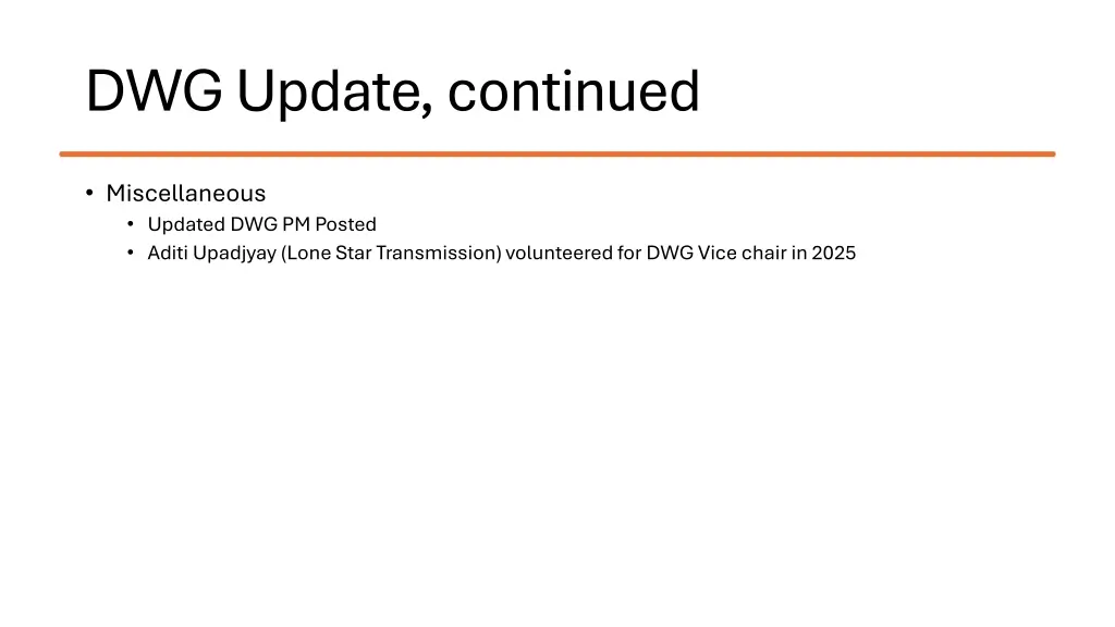 dwg update continued 2