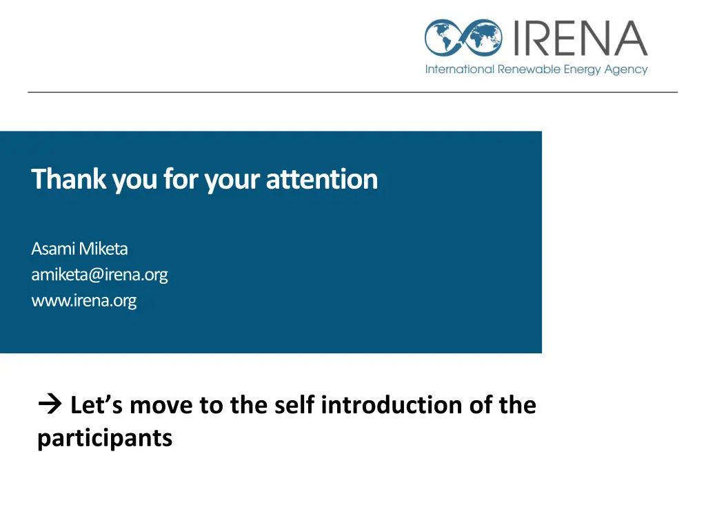 thank you for your attention