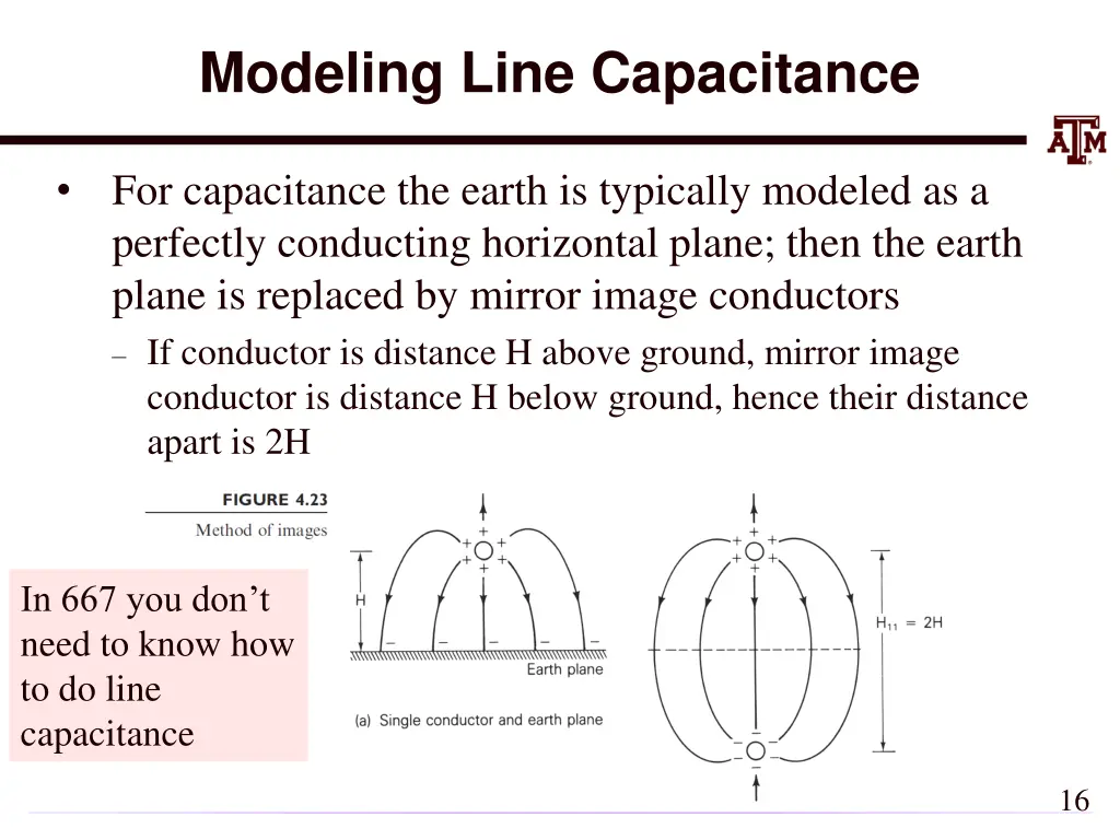 modeling line capacitance
