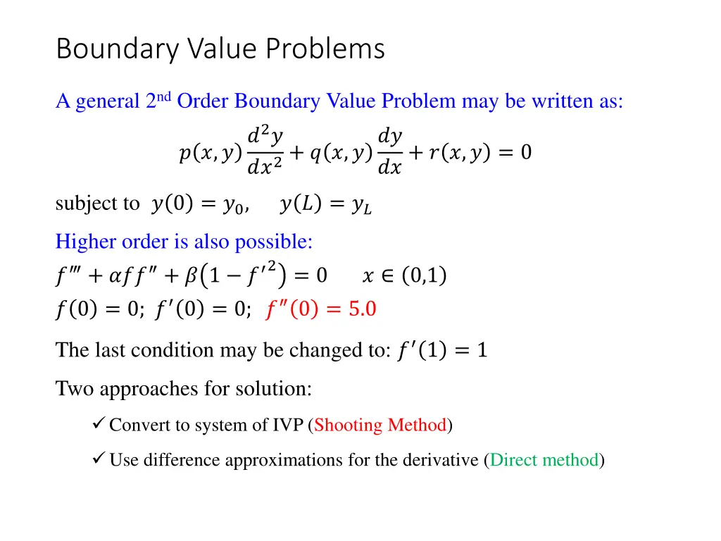 boundary value problems