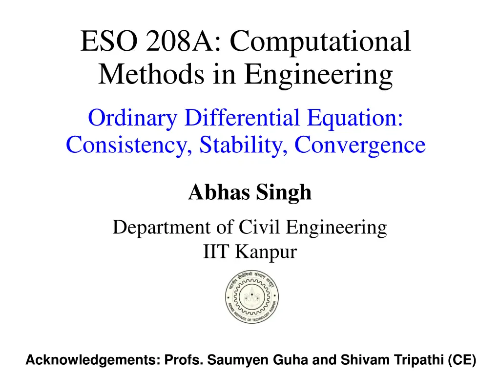 eso 208a computational methods in engineering 1
