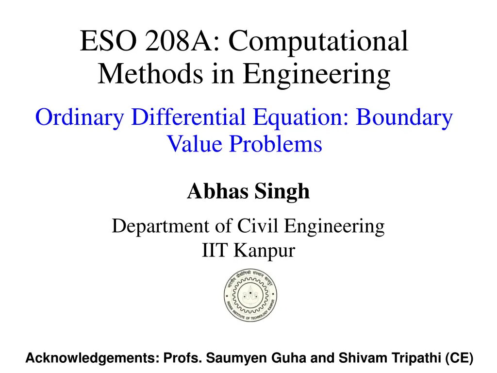 eso 208a computational methods in engineering