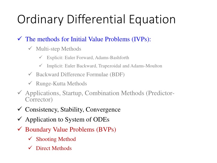 ordinary differential equation