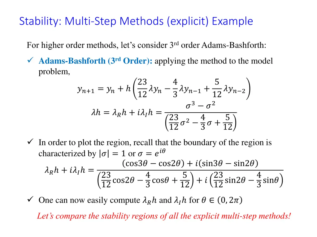 stability multi step methods explicit example 2