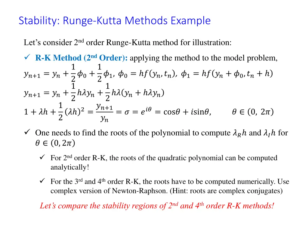 stability runge kutta methods example
