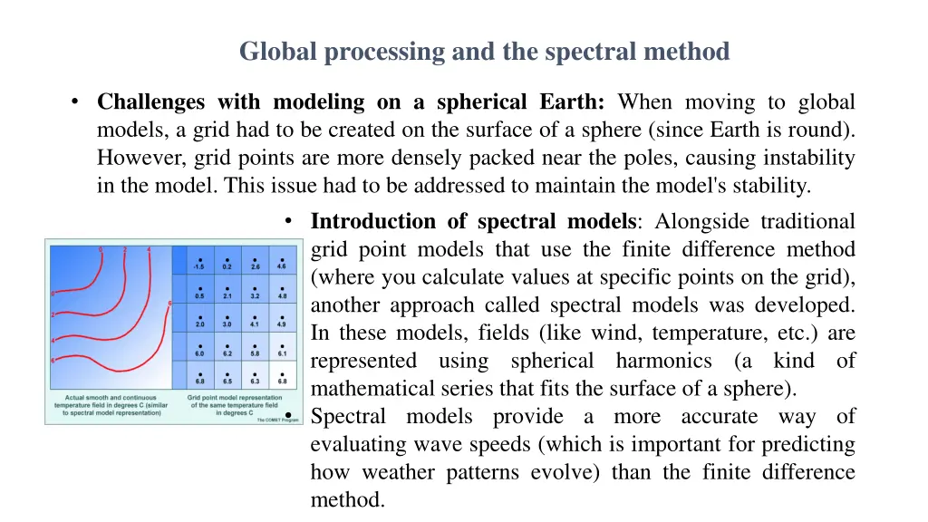 global processing and the spectral method 2
