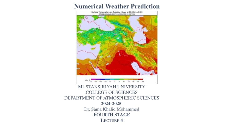 numerical weather prediction