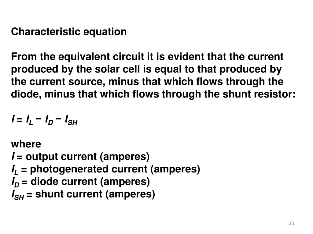 characteristic equation