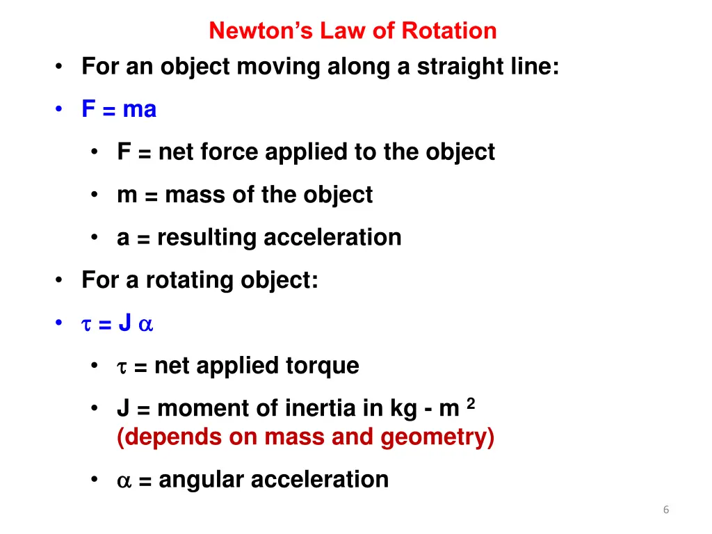newton s law of rotation