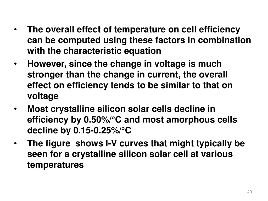 the overall effect of temperature on cell