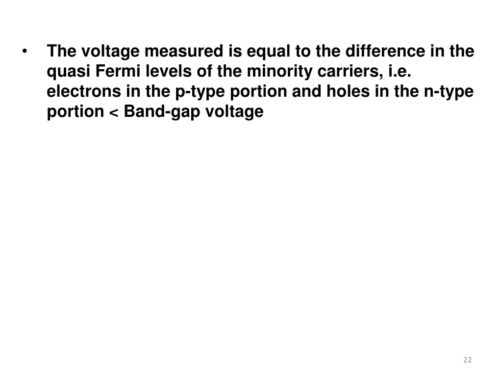 the voltage measured is equal to the difference