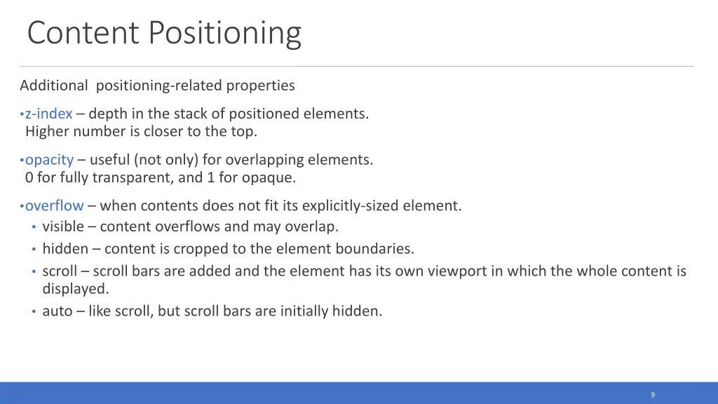 content positioning 5
