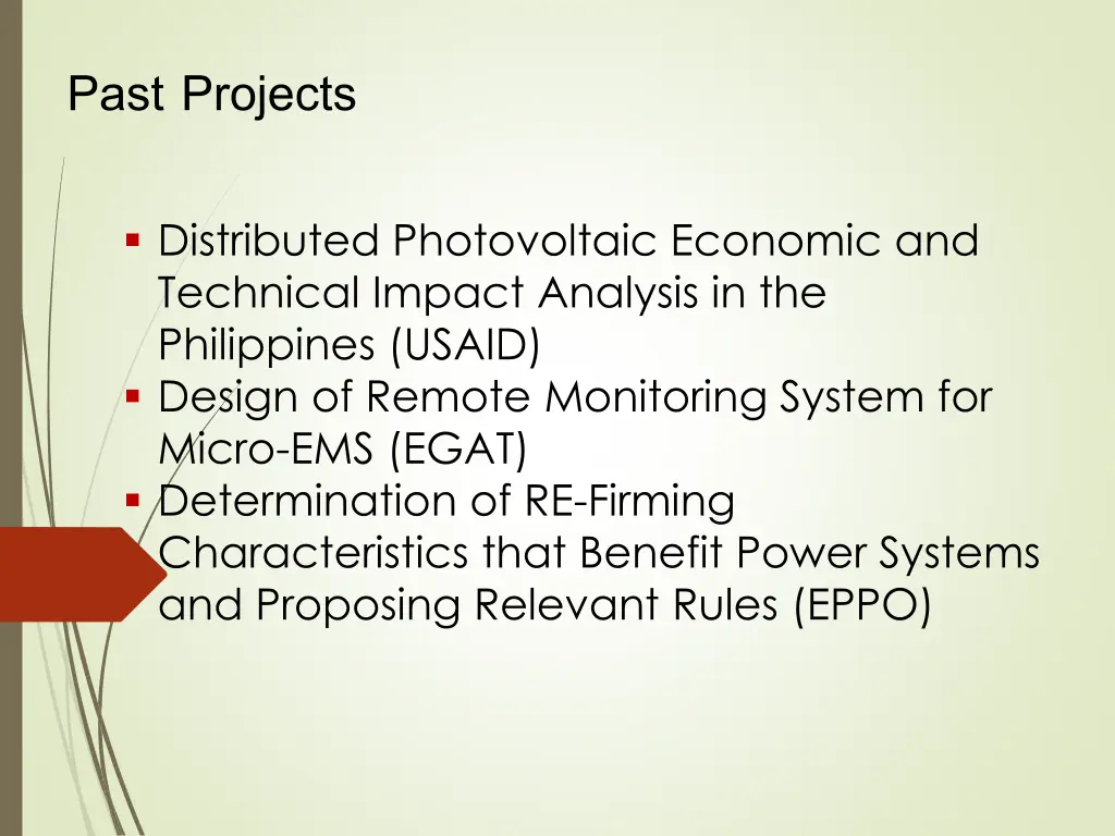 past projects 1
