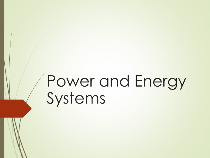 power and energy systems