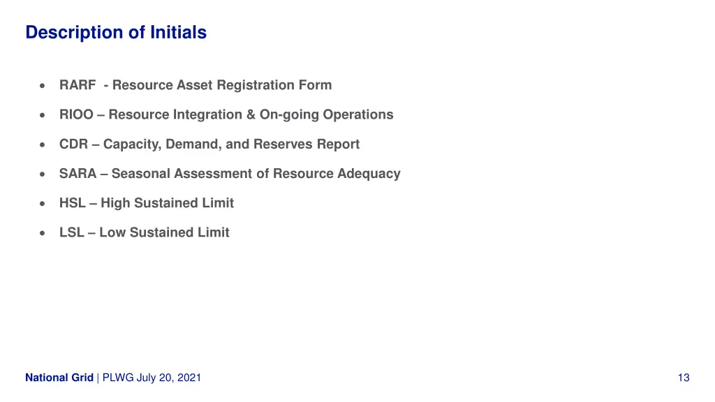 description of initials