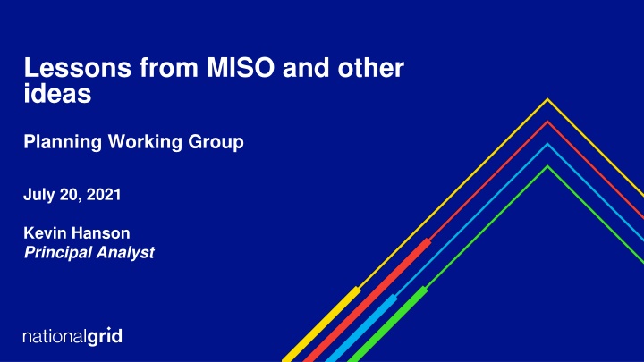 lessons from miso and other ideas