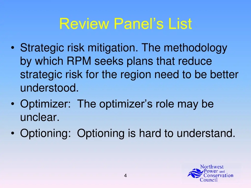 review panel s list 2