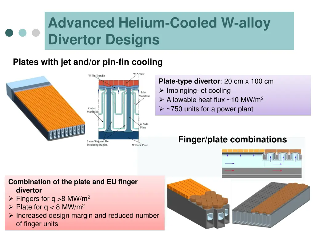 advanced helium cooled w alloy divertor designs 2