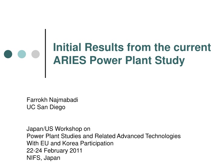 initial results from the current aries power
