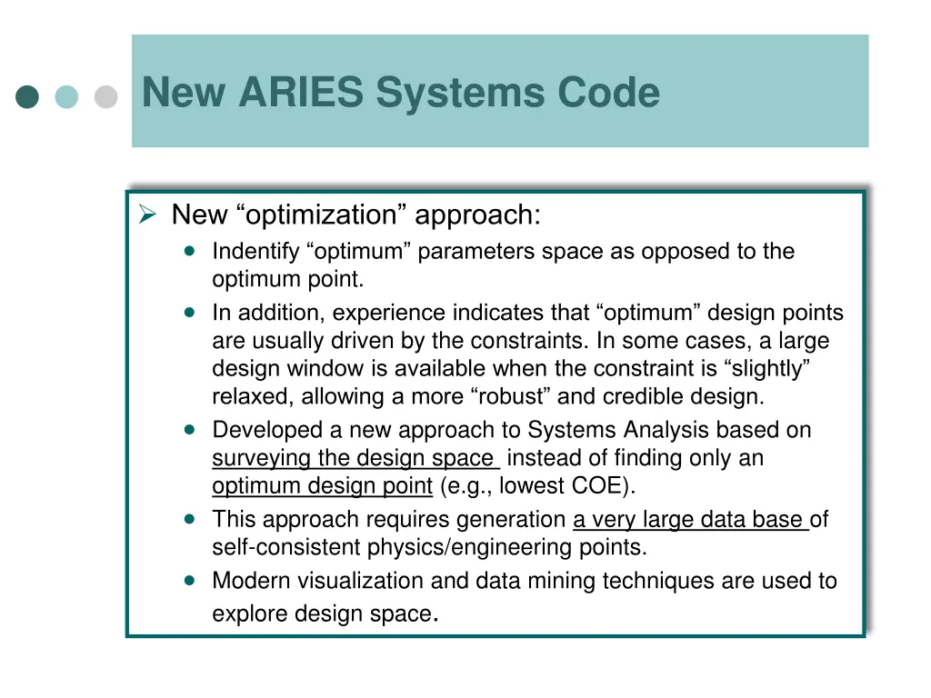 new aries systems code