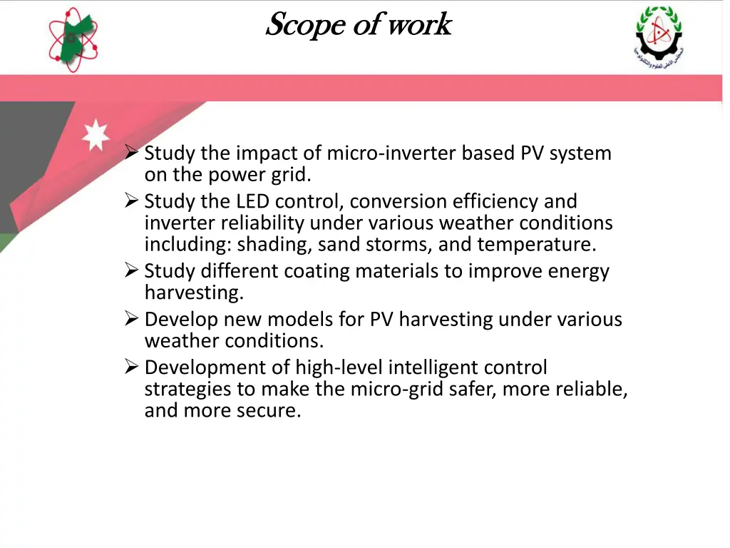 scope of work scope of work
