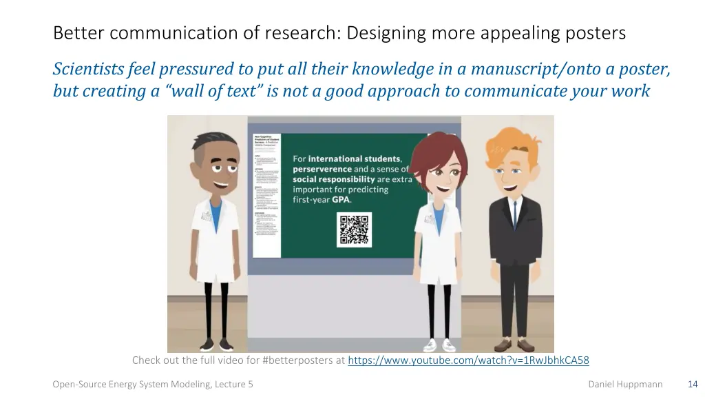 better communication of research designing more