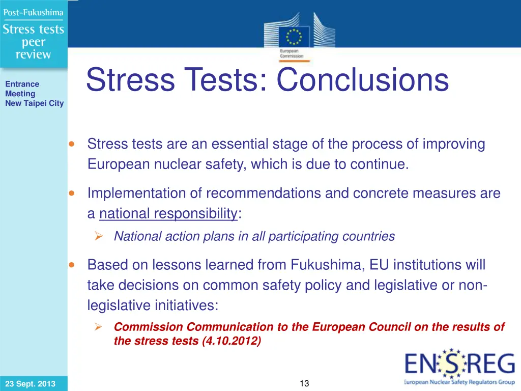 stress tests conclusions